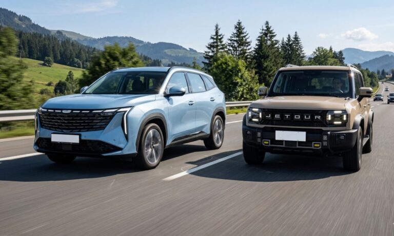 Geely Atlas или Jetour T1: какой кроссовер выбрать для комфортных поездок и уверенного передвижения
